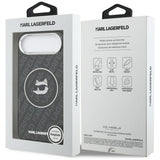 Husa de protectie Karl Lagerfeld IML Choupette Head Logo MagSafe (KLHMP17MHMKBCHOK) compatibil cu iPhone 17 Air, Negru