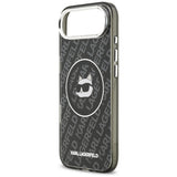 Husa de protectie Karl Lagerfeld IML Choupette Head Logo MagSafe (KLHMP17MHMKBCHOK) compatibil cu iPhone 17 Air, Negru