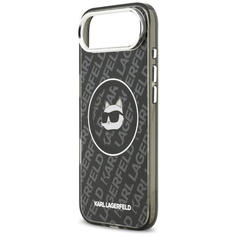 Husa de protectie Karl Lagerfeld IML Choupette Head Logo MagSafe (KLHMP17MHMKBCHOK) compatibil cu iPhone 17 Air, Negru