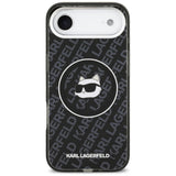 Husa de protectie Karl Lagerfeld IML Choupette Head Logo MagSafe (KLHMP17MHMKBCHOK) compatibil cu iPhone 17 Air, Negru