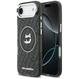 Husa de protectie Karl Lagerfeld IML Choupette Head Logo MagSafe (KLHMP17MHMKBCHOK) compatibil cu iPhone 17 Air, Negru