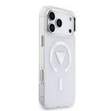 Husa de protectie Guess IML Gradient Triangle Logo MagSafe (GUHMP17XHGTMLCGT) compatibil cu iPhone 17 Pro Max, Transparent