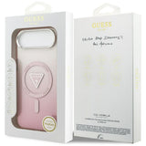 Husa de protectie Guess IML Gradient Triangle Logo MagSafe (GUHMP17MHGTMLCGP) compatibil cu iPhone 17 Air, Roz
