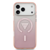 Husa de protectie Guess IML Gradient Triangle Logo MagSafe (GUHMP17XHGTMLCGP) compatibil cu iPhone 17 Pro Max, Roz