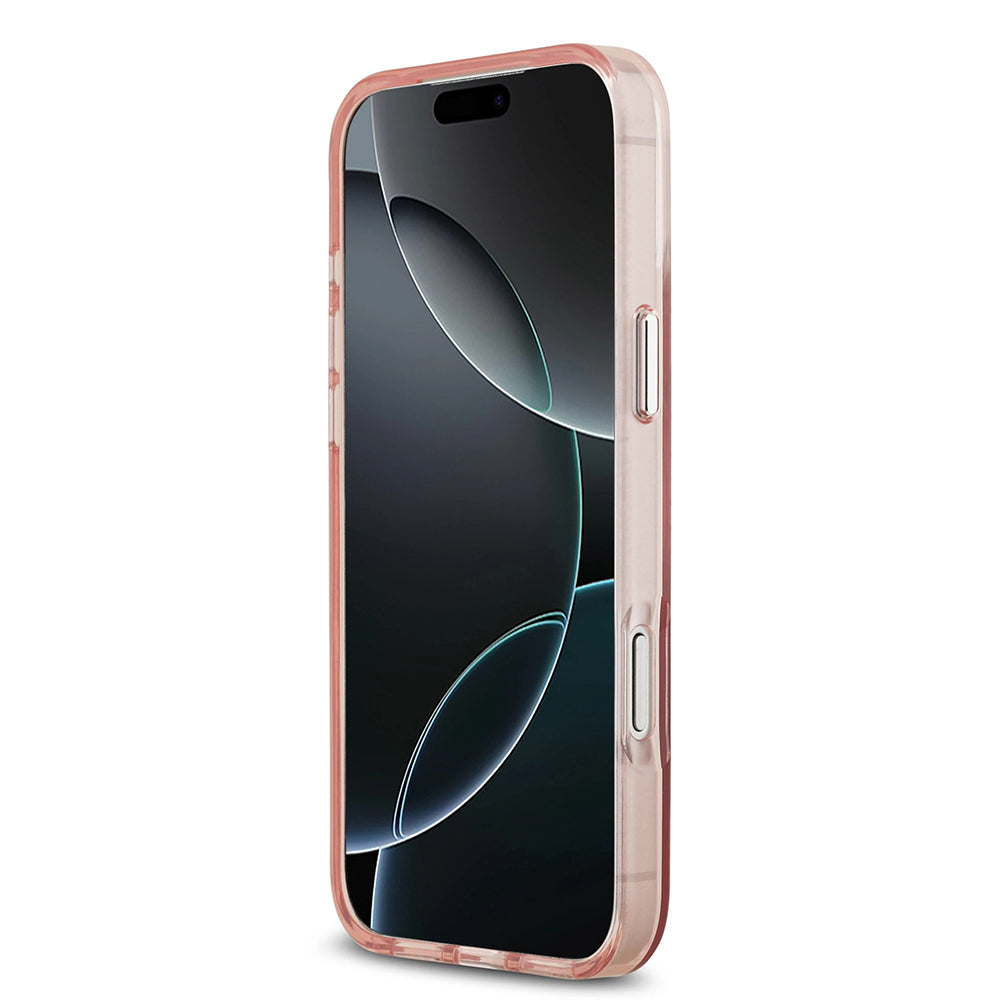 Husa de protectie Guess IML Gradient Triangle Logo MagSafe (GUHMP17XHGTMLCGP) compatibil cu iPhone 17 Pro Max, Roz