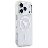 Husa de protectie Guess IML Gradient Triangle Logo MagSafe (GUHMP17LHGTMLCGT) compatibil cu iPhone 17 Pro, Transparent