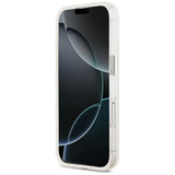 Husa de protectie Guess IML Gradient Triangle Logo MagSafe (GUHMP17SHGTMLCGT) compatibil cu iPhone 17, Transparent