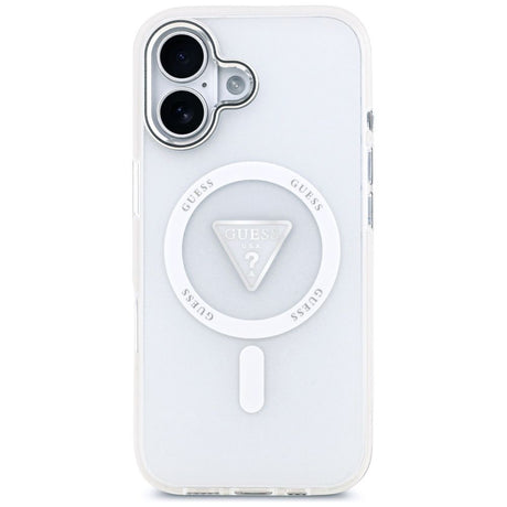 Husa de protectie Guess IML Gradient Triangle Logo MagSafe (GUHMP17SHGTMLCGT) compatibil cu iPhone 17, Transparent