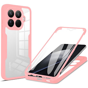 Folie de protectie Techsuit ColorVerse 360 Series + compatibil cu Xiaomi 15T Pro, Roz