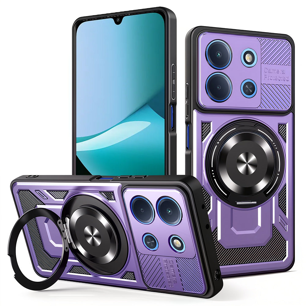 Husa de protectie Techsuit RuggedCam compatibil cu Xiaomi Redmi 15C 4G / Redmi 15C 5G, Mov