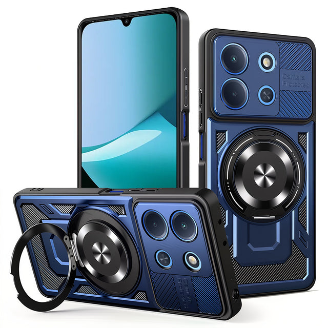 Husa de protectie Techsuit RuggedCam compatibil cu Xiaomi Redmi 15C 4G / Redmi 15C 5G, Albastru