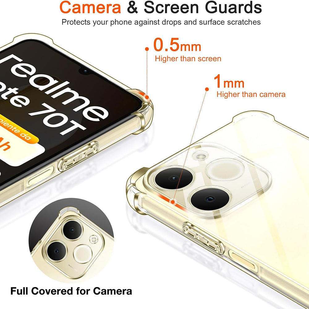 Husa de protectie Techsuit Shockproof Clear Silicone compatibil cu Oppo Find X9, Transparent