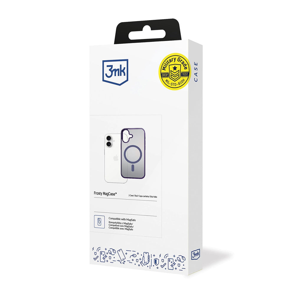 Husa de protectie 3mk Frosty MagCase compatibil cu iPhone 17, Mov
