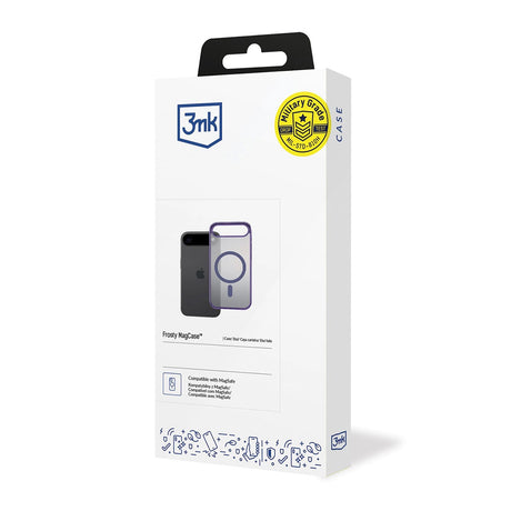 Husa de protectie 3mk Frosty MagCase compatibil cu iPhone 17 Air, Mov