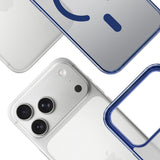 Husa de protectie 3mk Frosty compatibil cu iPhone 17 Pro / iPhone 18 Pro, Albastru