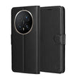 Husa de protectie Techsuit Leather Folio compatibil cu Honor Magic8 Pro, Negru
