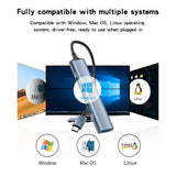 Hub/Dock Yesido Docking Station 4in1 (HB17), Type-C to 1x USB3.0, 3x USB2.0, Plug&Play, 5Gbps, Aluminum Alloy, Gri