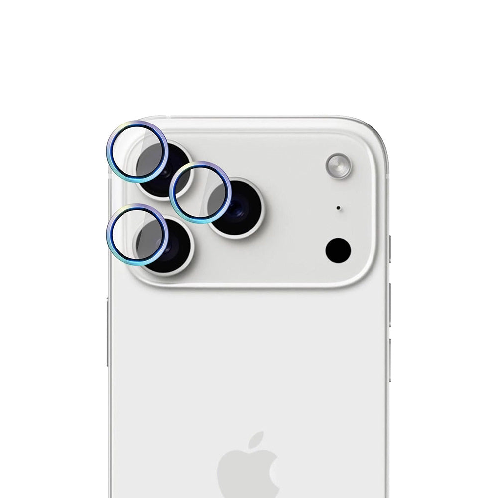 Folie de protectie 3mk Hardy Lens Protection Pro compatibil cu iPhone 17 Air, Curcubeu