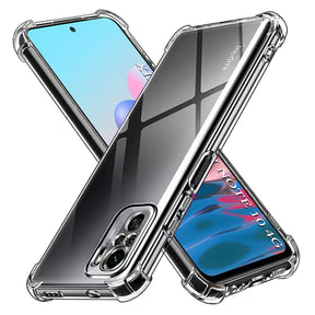 Husa de protectie Techsuit Shockproof Clear Silicone compatibil cu Xiaomi Redmi Note 10 4G / Note 10S / Poco M5s, Transparent