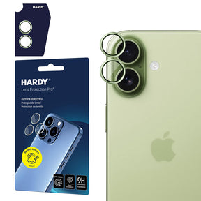 Folie de protectie 3mk Hardy Lens Protection Pro compatibil cu iPhone 17, Verde Deschis