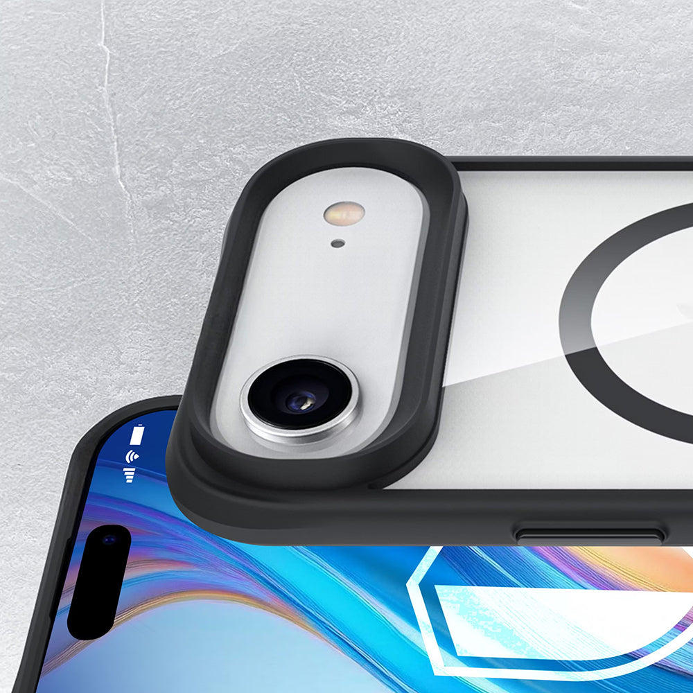 Husa de protectie 3mk Satin Armor MagCase compatibil cu iPhone 17 Air, Negru