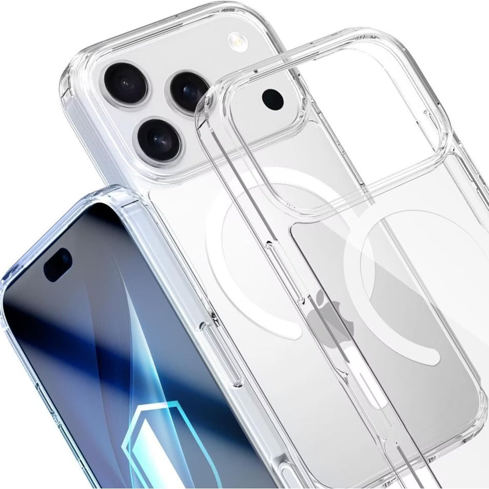 Husa de protectie 3mk Armor MagCase compatibil cu iPhone 17 Pro, Transparent