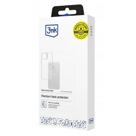 Husa de protectie 3mk Armor compatibil cu iPhone 16e / iPhone 17e, Transparent