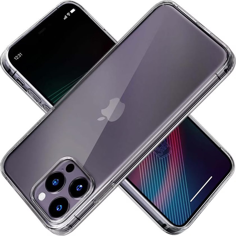 Husa de protectie 3mk Clear compatibil cu iPhone 14 Pro Max, Transparent