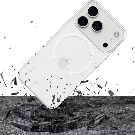 Husa de protectie 3mk Clear MagCase compatibil cu iPhone 17 Pro Max, Transparent