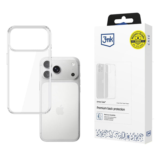 Husa de protectie 3mk Armor compatibil cu iPhone 17 Pro Max, Transparent