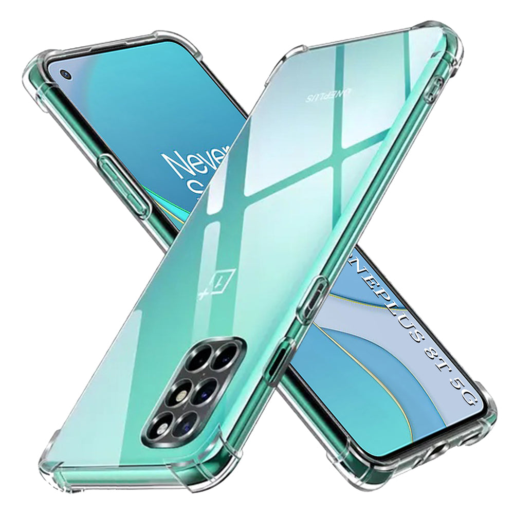 Husa de protectie Techsuit Shockproof Clear Silicone compatibil cu OnePlus 8T, Transparent