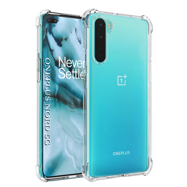 Husa de protectie Techsuit Shockproof Clear Silicone compatibil cu OnePlus Nord 5G, Transparent