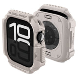 Accesoriu smartwatch Spigen Rugged Armor V2 (ACS10493) compatibil cu Apple Watch 10 42mm / Watch 11 42mm, Dune Beige