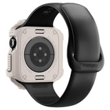 Accesoriu smartwatch Spigen Rugged Armor V2 (ACS10493) compatibil cu Apple Watch 10 42mm / Watch 11 42mm, Dune Beige