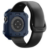 Accesoriu smartwatch Spigen Rugged Armor V2 (ACS10492) compatibil cu Apple Watch 10 42mm / Watch 11 42mm, Bleumarin