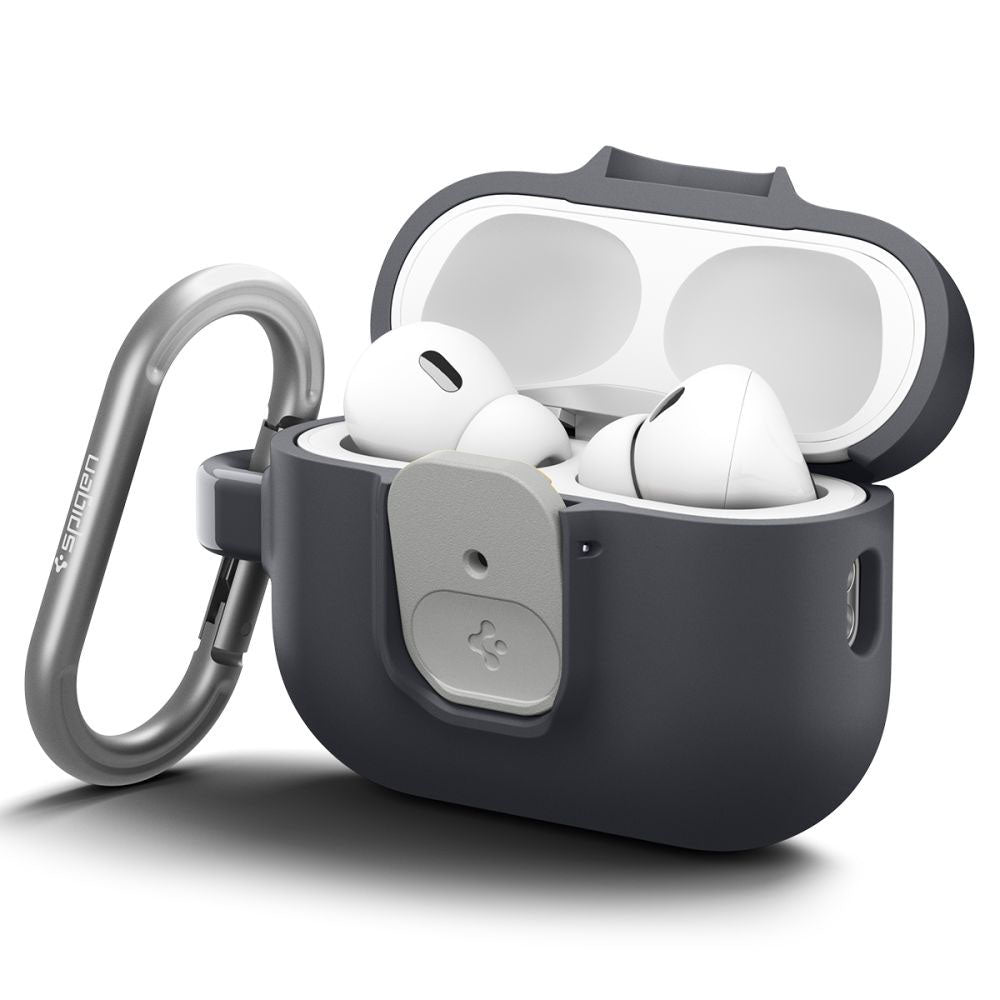 Casti Spigen Nano Pop (ACS10133), Apple AirPods Pro 3, Negru Sesame