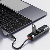 Hub/Dock Yesido Docking Station 5in1 (HB22), Type-C to 3x USB, USB-C, HDMI, PD100W, Fast Charge, 4K@30Hz, 5Gbps, Gri