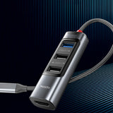 Hub/Dock Yesido Docking Station 5in1 (HB22), Type-C to 3x USB, USB-C, HDMI, PD100W, Fast Charge, 4K@30Hz, 5Gbps, Gri