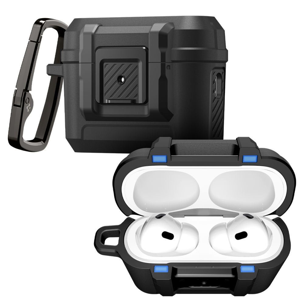 Casti Spigen Lock Fit (ACS09825), Apple AirPods Pro 3, Negru Mat