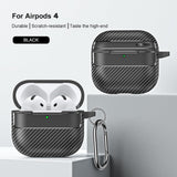Casti Techsuit CarbonFiber, for AirPods 4, Negru