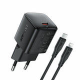 Incarcator Acefast (A118), Type-C, PD30W, GaN, Negru