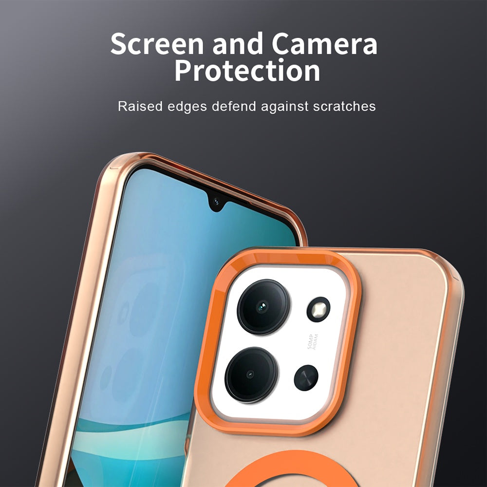 Husa de protectie Techsuit CandyCase MagSafe compatibil cu Xiaomi Redmi 15C 4G / Redmi 15C 5G / Poco C85 4G, Portocaliu
