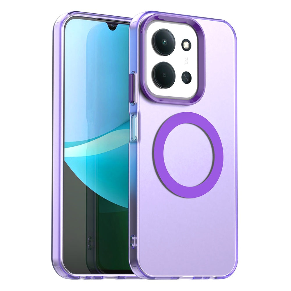 Husa de protectie Techsuit CandyCase MagSafe compatibil cu Xiaomi Redmi 15C 4G / Redmi 15C 5G / Poco C85 4G, Mov
