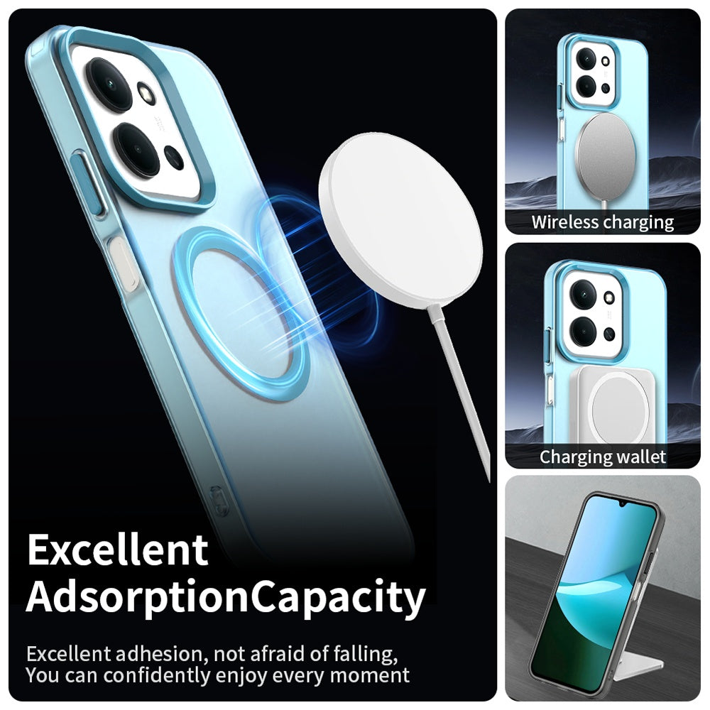 Husa de protectie Techsuit CandyCase MagSafe compatibil cu Xiaomi Redmi 15C 4G / Redmi 15C 5G / Poco C85 4G, Albastru