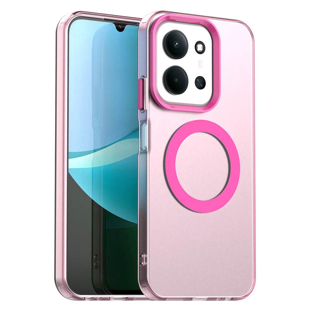 Husa de protectie Techsuit CandyCase MagSafe compatibil cu Xiaomi Redmi 15C 4G / Redmi 15C 5G / Poco C85 4G, Roz