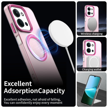 Husa de protectie Techsuit CandyCase MagSafe compatibil cu Xiaomi Redmi 15C 4G / Redmi 15C 5G / Poco C85 4G, Roz