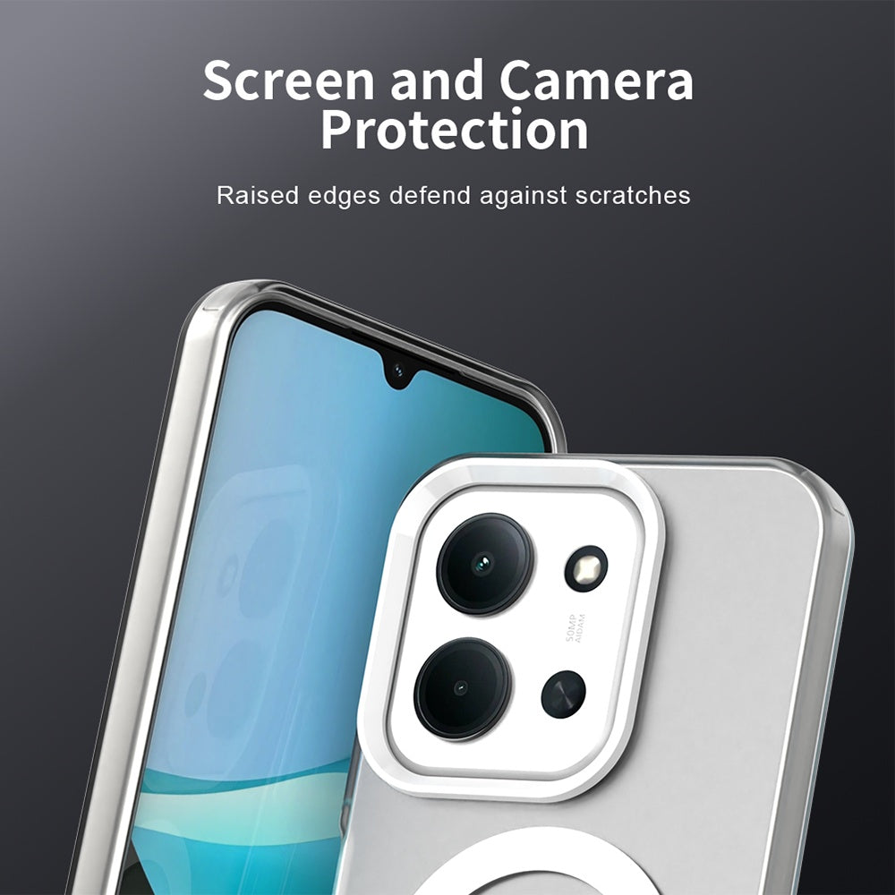 Husa de protectie Techsuit CandyCase MagSafe compatibil cu Xiaomi Redmi 15C 4G / Redmi 15C 5G / Poco C85 4G, Alb
