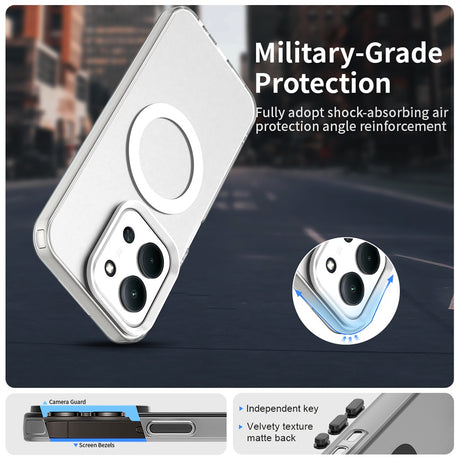 Husa de protectie Techsuit CandyCase MagSafe compatibil cu Xiaomi Redmi 15C 4G / Redmi 15C 5G / Poco C85 4G, Alb