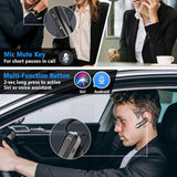 Casti Techsuit Premium Bluetooth Headset AirTalk (CB2), Bluetooth, 20 Hours Talk Time, Type-C, Lightweight, Dual Mic, Negru