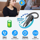 Casti Techsuit Premium Bluetooth Headset AirTalk (CB2), Bluetooth, 20 Hours Talk Time, Type-C, Lightweight, Dual Mic, Negru